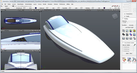 XSMG 48 Powerboat design in Alias.